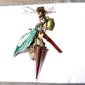 Unique Vintage Handmade Artisan Boho Pendant